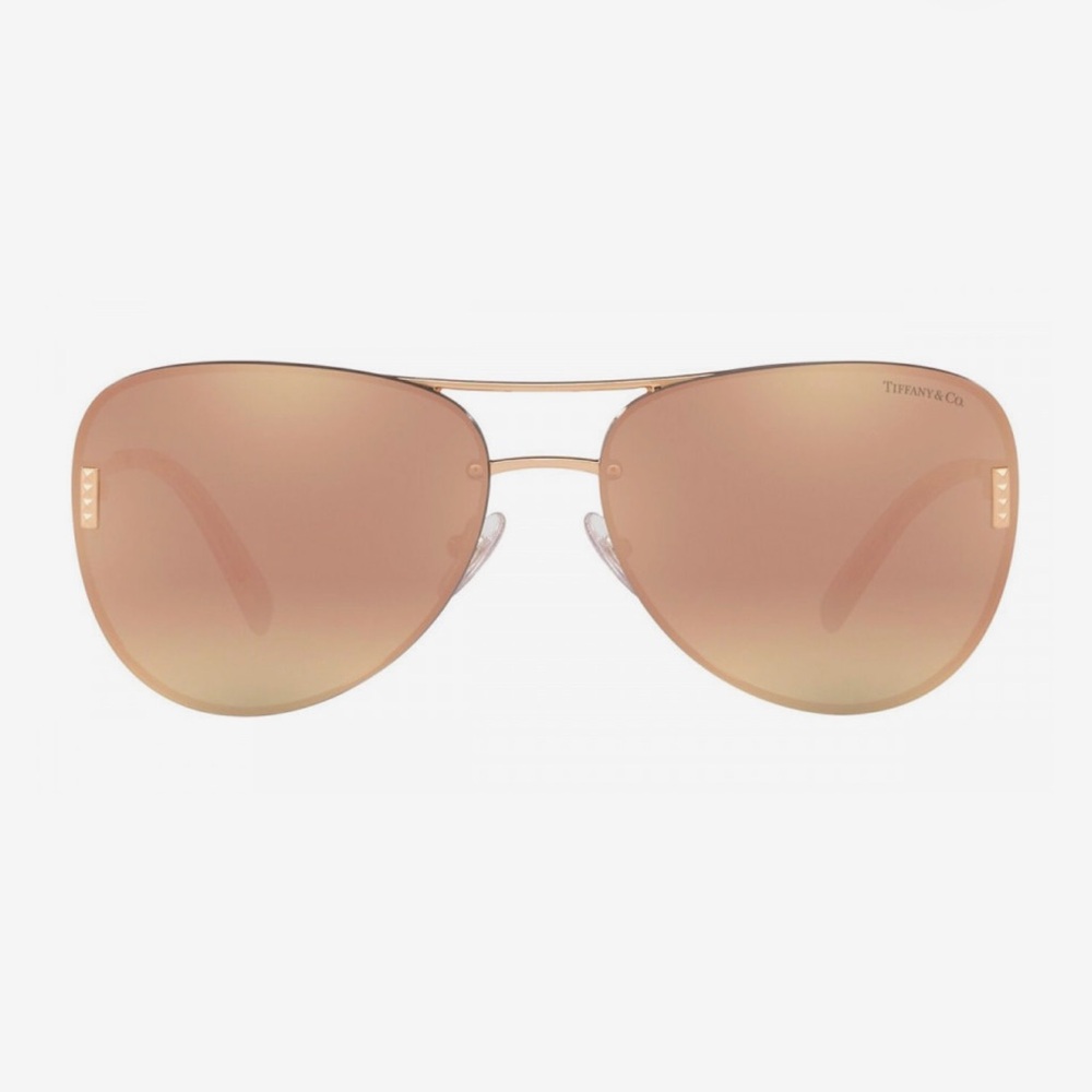 Tiffany & Co. TF3066 62 Grey Mirror Rose Gold & Rubedo Sunglasses